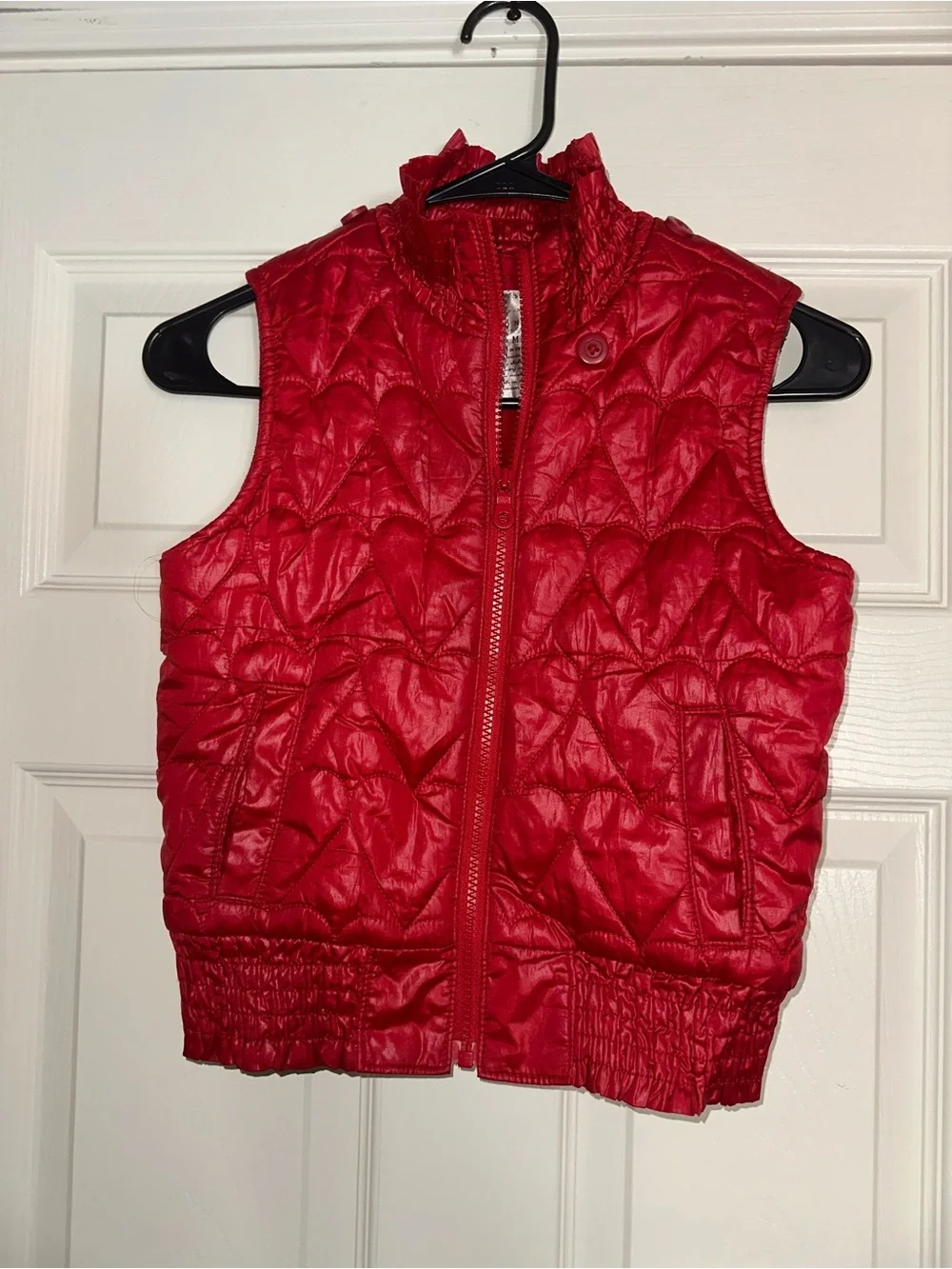 Old Navy Girls Red Quilted Puffer Vest